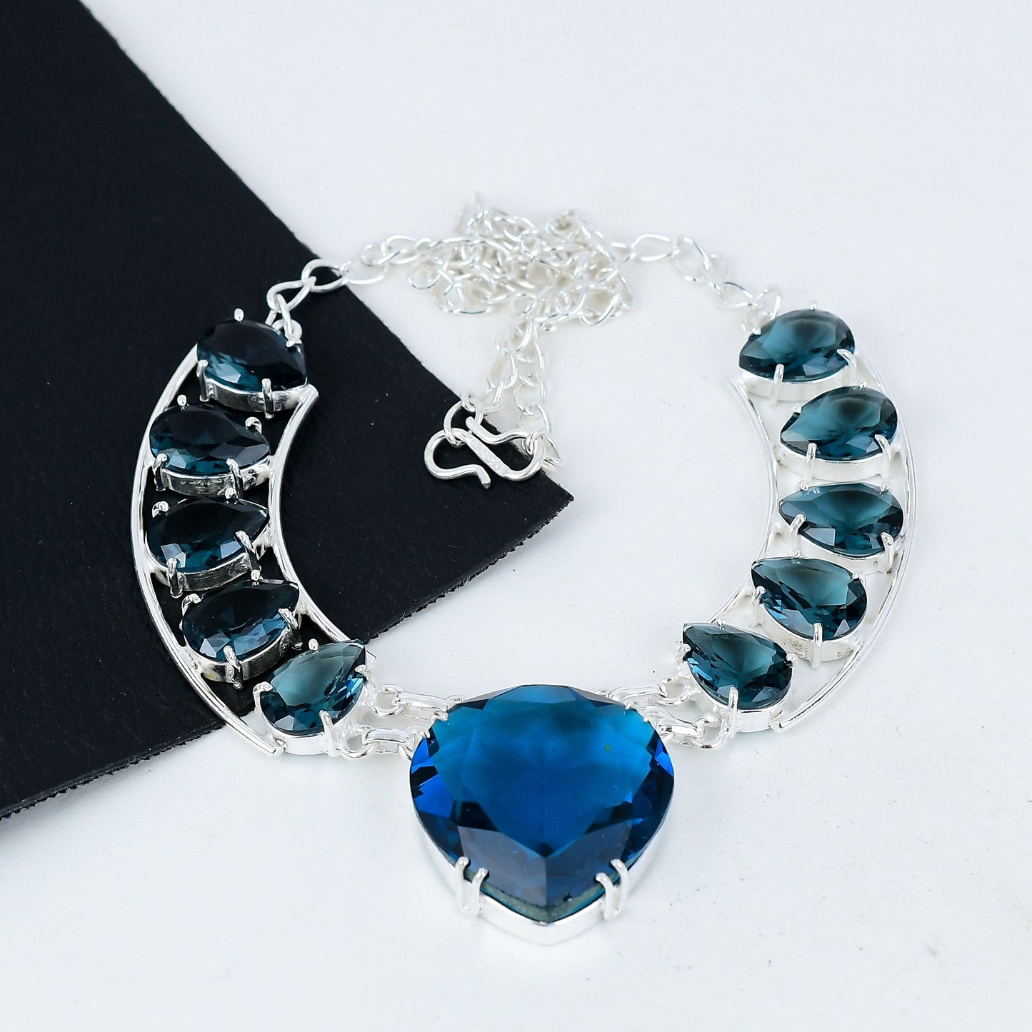 London Blue Topaz Gemstone Necklace