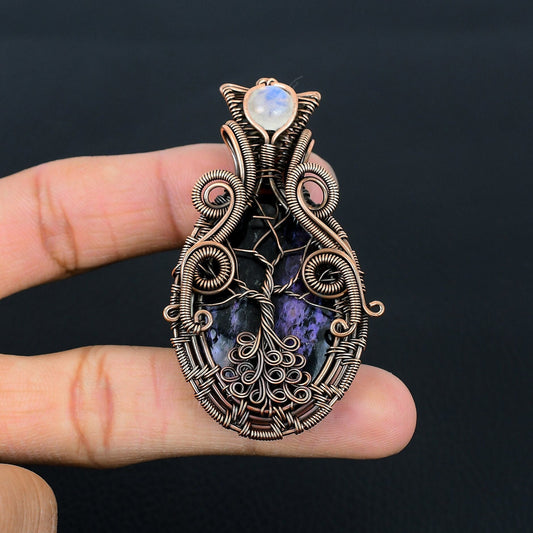 Purple Charoite Gemstone Pendant