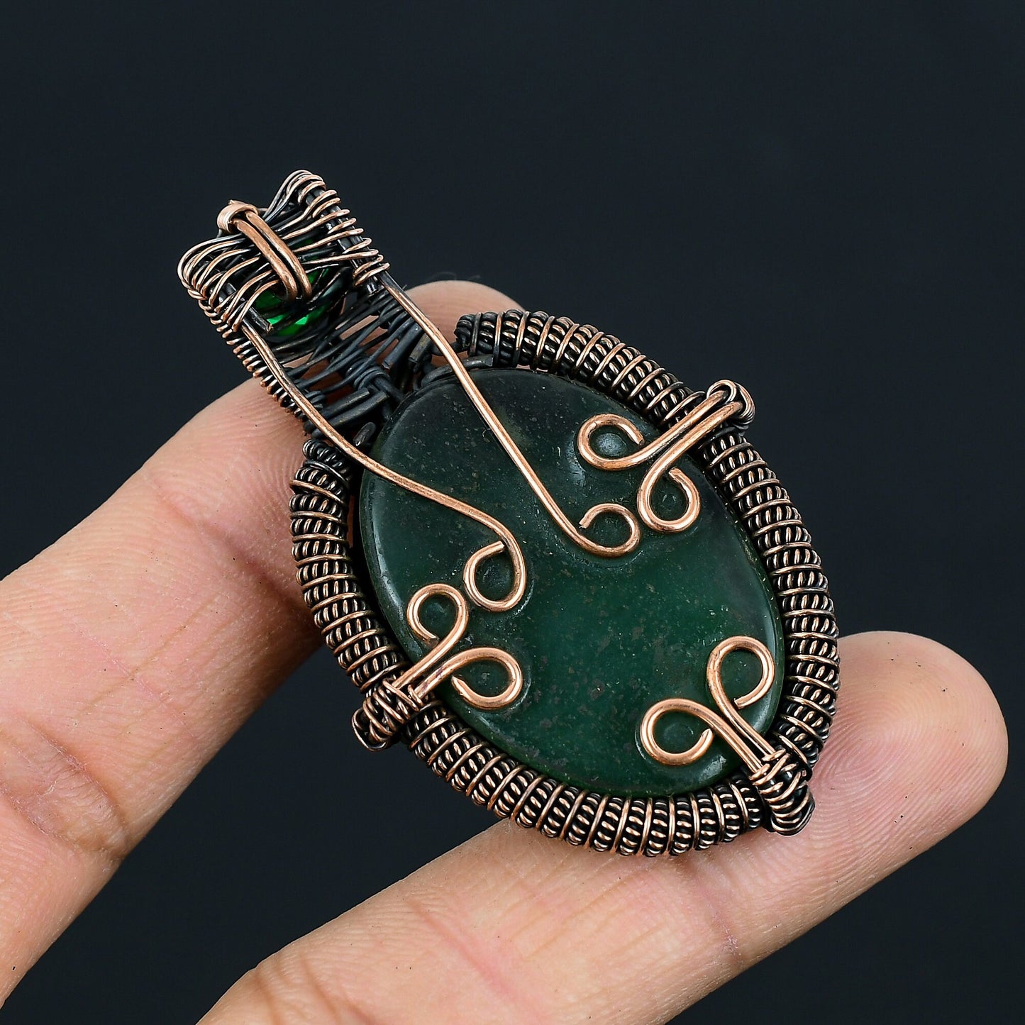 Green Jade Gemstone Pendant