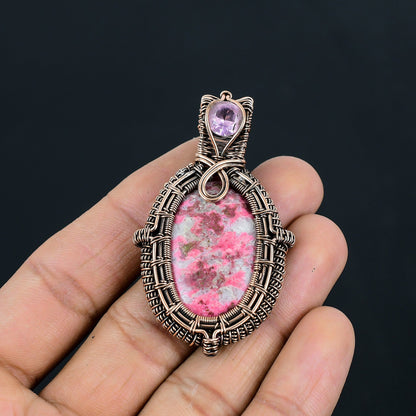 Pink Thulite Gemstone Pendant