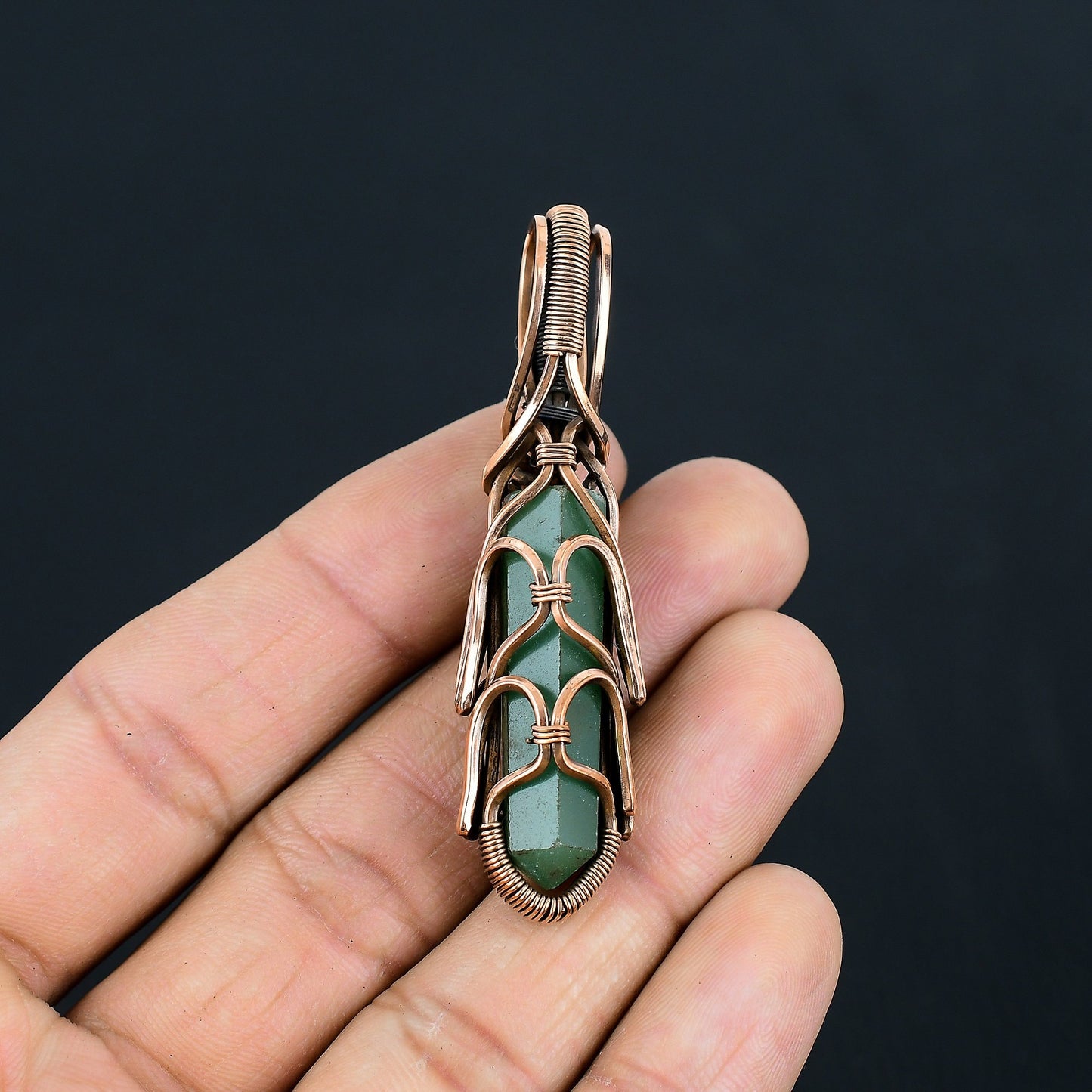 Green Aventurine Gemstone Pendant