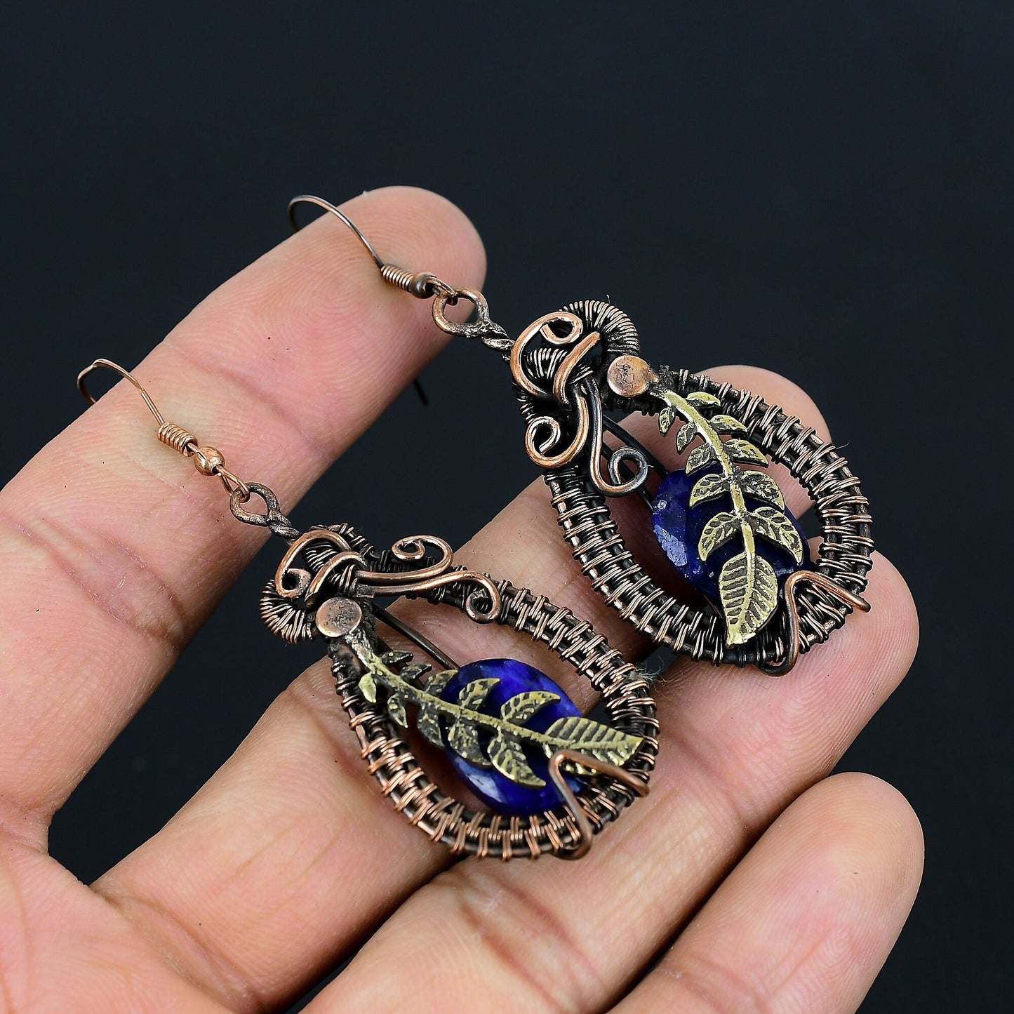 Blue Sapphire Gemstone Earrings