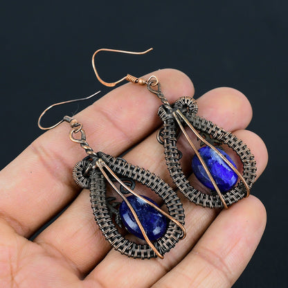 Blue Sapphire Gemstone Earrings