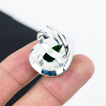 Emerald Green Pear Gemstone Ring