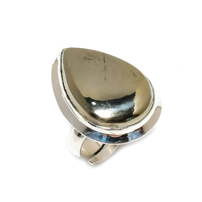 Gold Pyrite Gemstone Ring