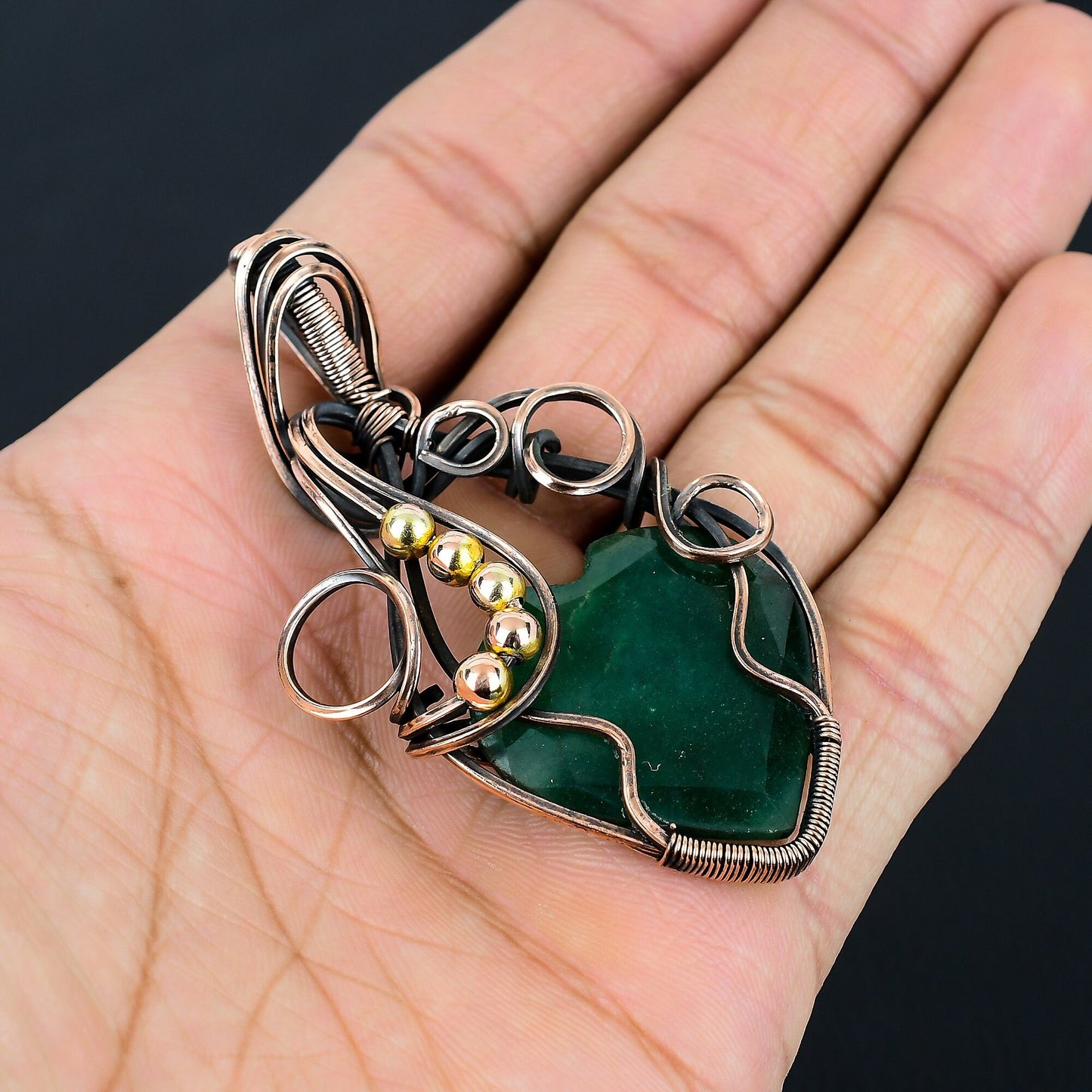 Emerald Green Gemstone Pendant
