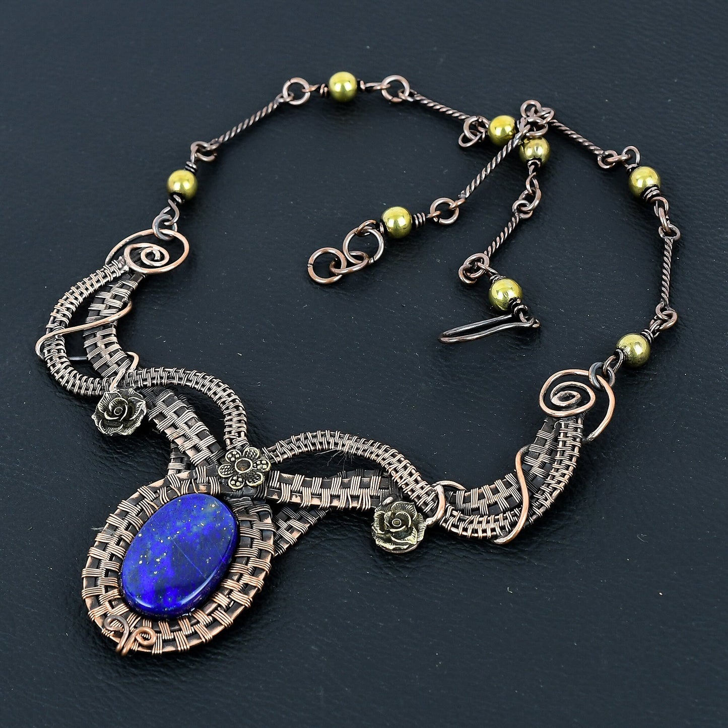 Blue Lapis Lazuli Gemstone Necklace