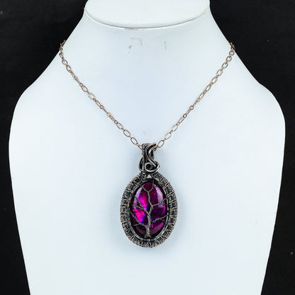 Pink Labradorite Gemstone Pendant