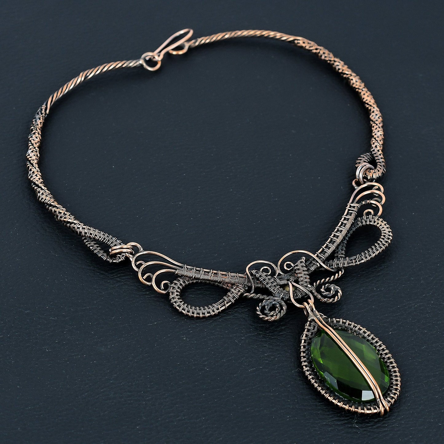 Green Peridot Gemstone Necklace
