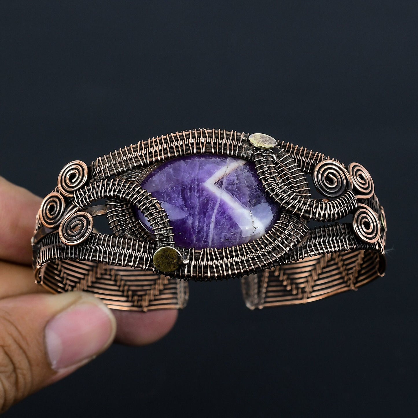 Purple Amethyst Gemstone Bracelet