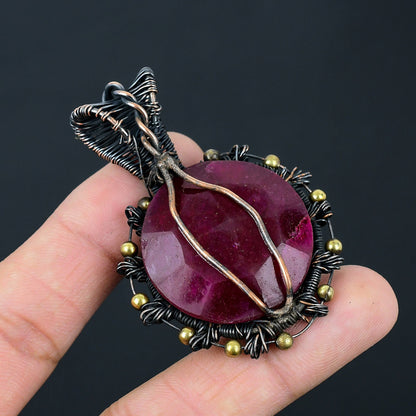 Red Ruby Gemstone Pendant