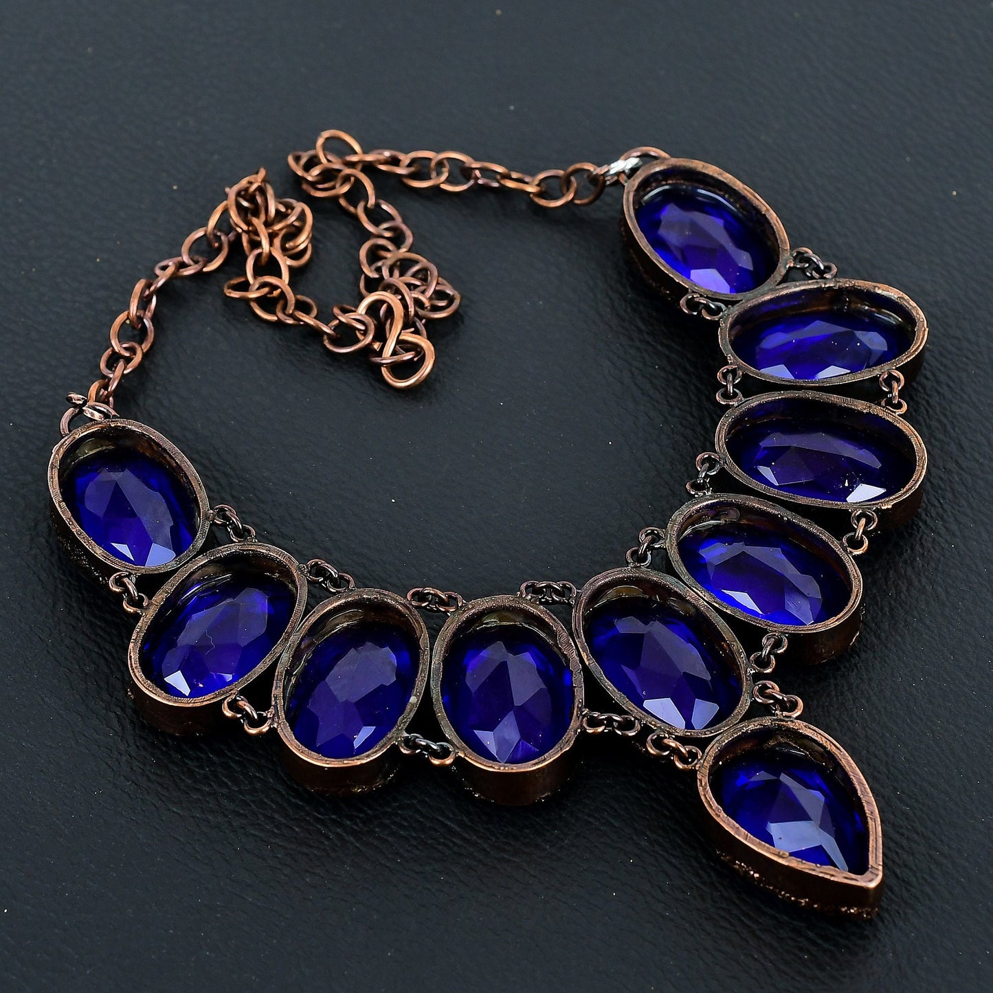 Blue Tanzanite Gemstone Necklace
