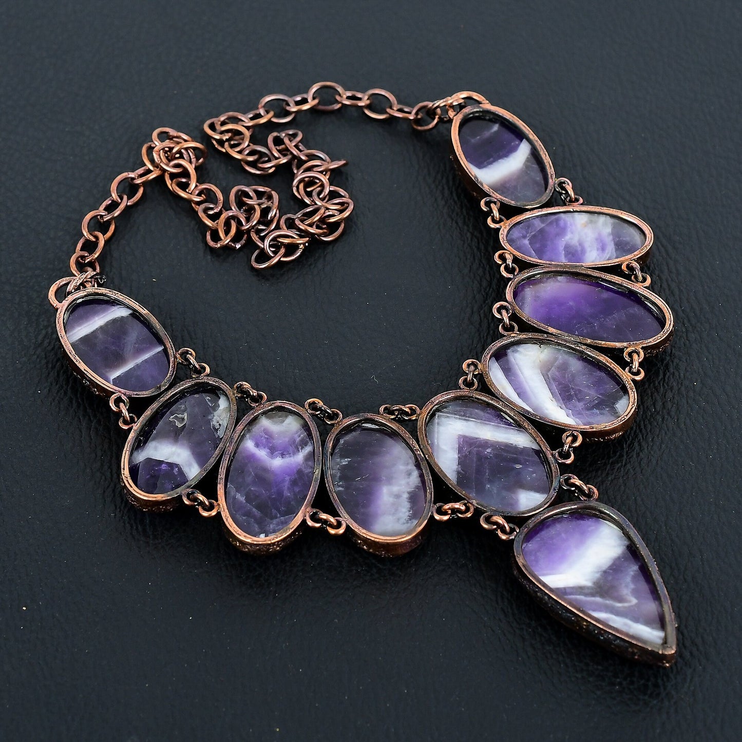 Purple Amethyst Gemstone Necklace
