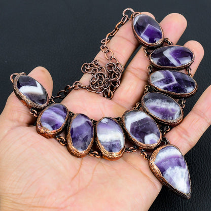 Purple Amethyst Gemstone Necklace