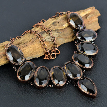 Brown Smoky Topaz Gemstone Necklace
