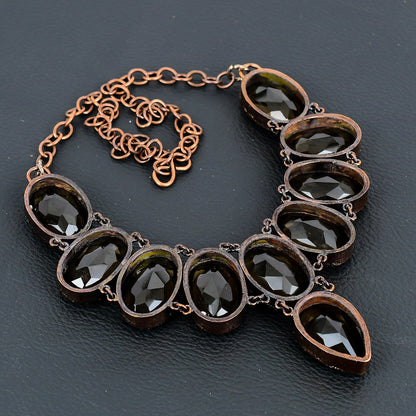 Brown Smoky Topaz Gemstone Necklace