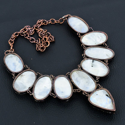 Blue Moonstone Gemstone Necklace