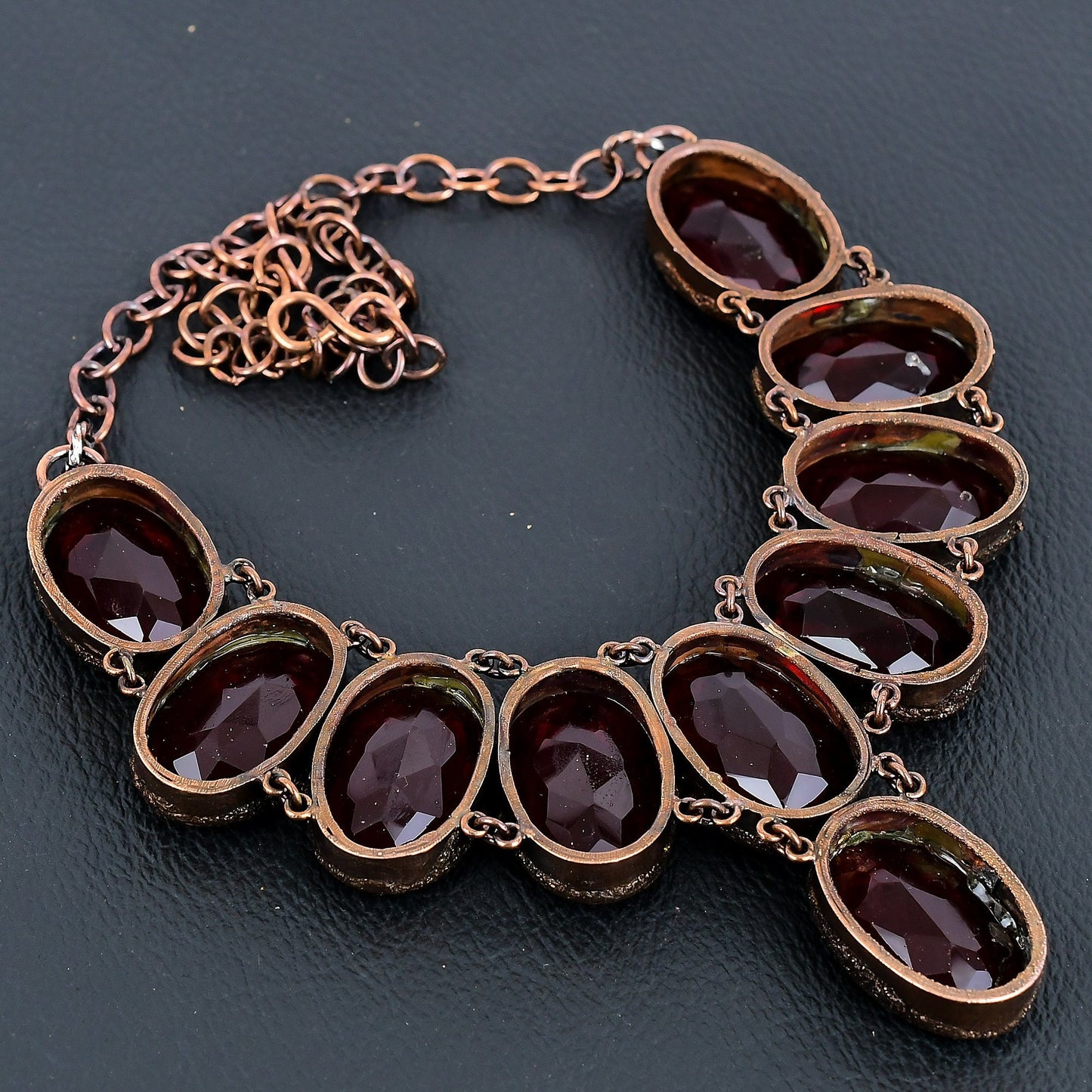 Red Garnet Gemstone Necklace