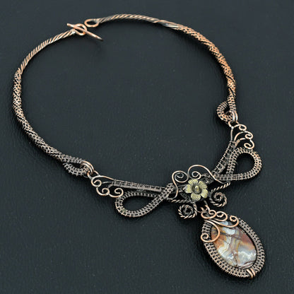 Multicolor Crazy Lace Agate Gemstone Necklace
