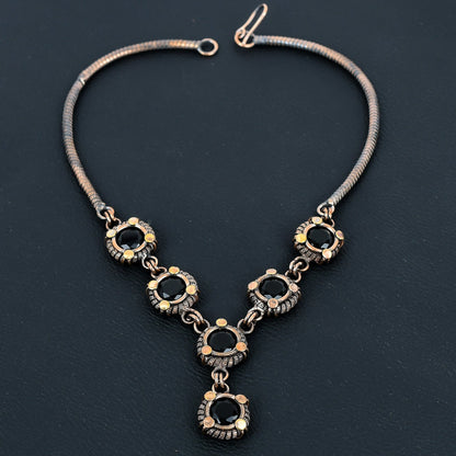 Black Spinel Gemstone Necklace