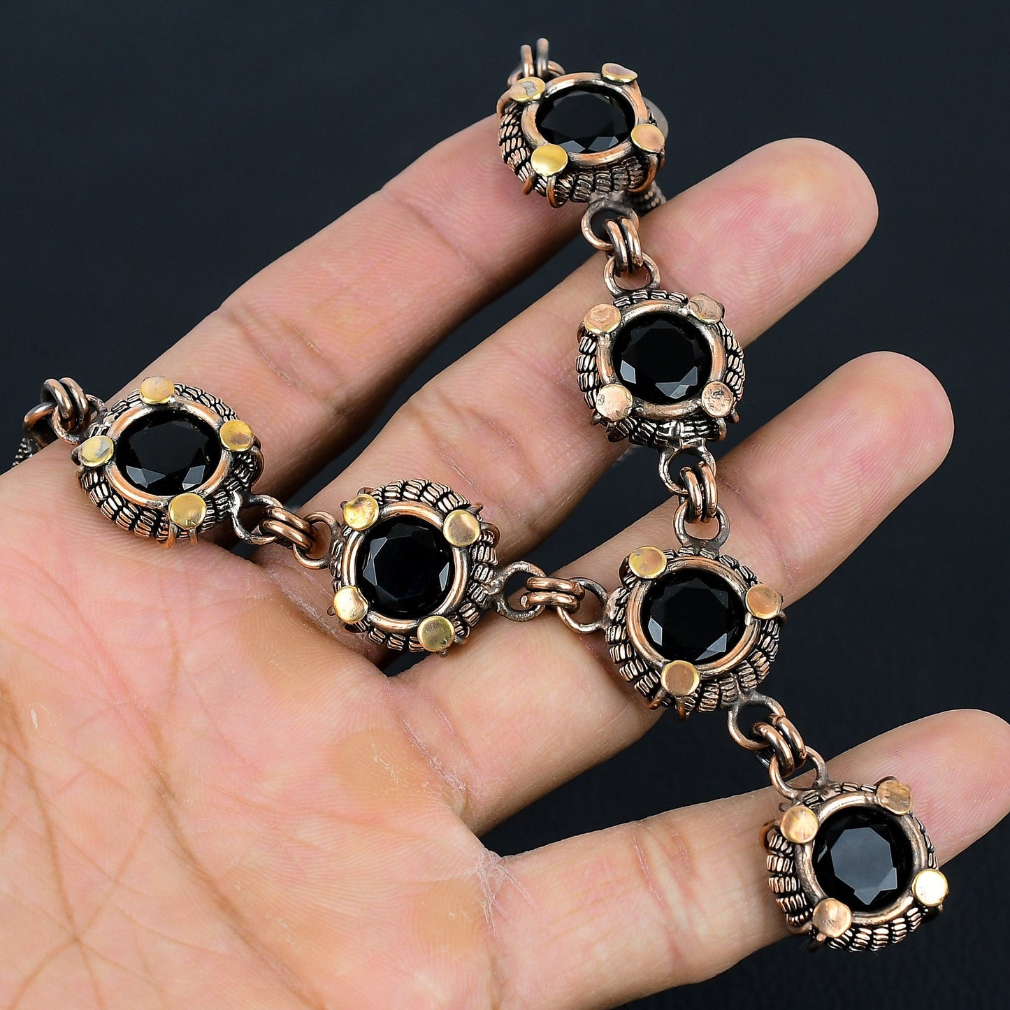 Black Spinel Gemstone Necklace