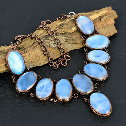 Rainbow Opal Gemstone Necklace