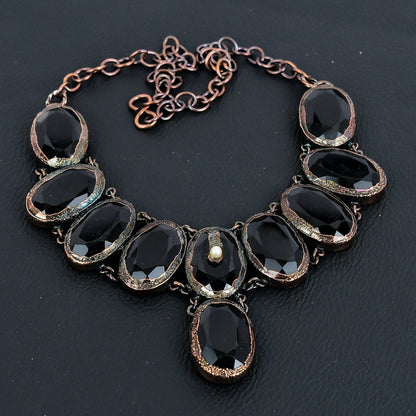 Black Spinel Gemstone Necklace