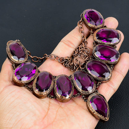 Pink Amethyst Gemstone Necklace