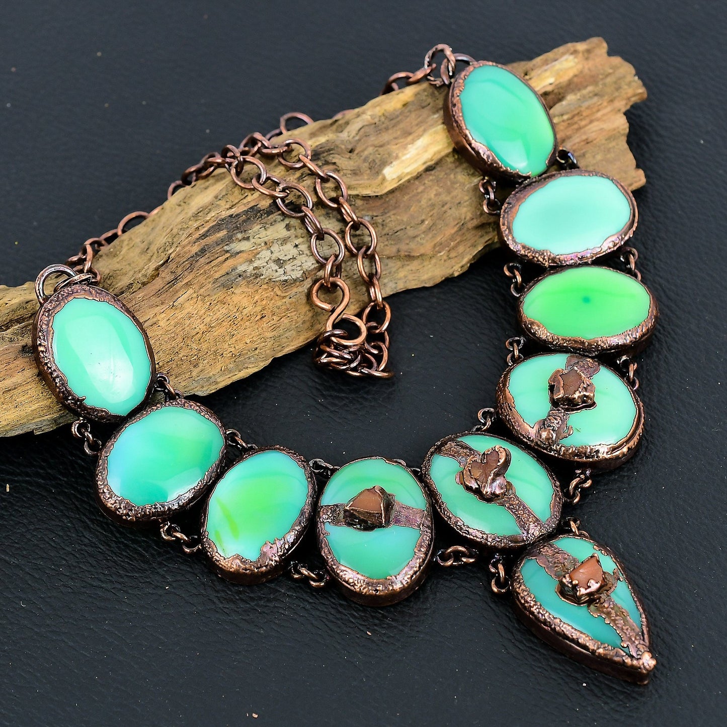 Lemon Chrysoprase Gemstone Necklace