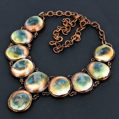 Copper Shiva Eye Gemstone Necklace