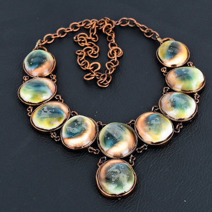 Copper Shiva Eye Gemstone Necklace