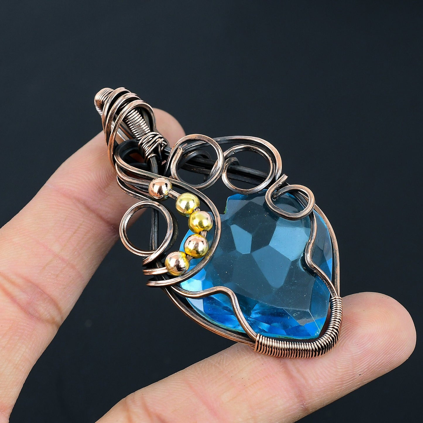 Blue Topaz Gemstone Pendant