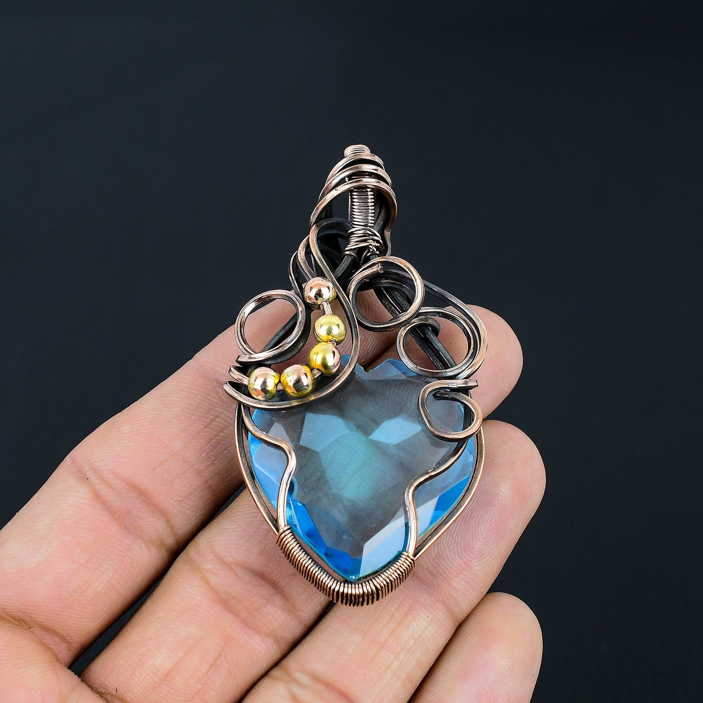Blue Topaz Gemstone Pendant