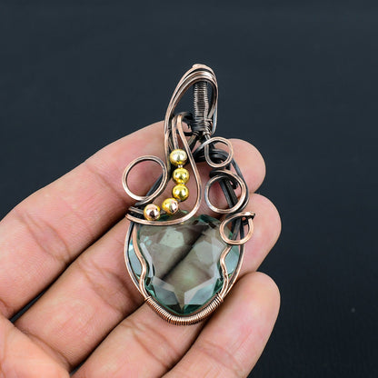 Blue Aquamarine Gemstone Pendant