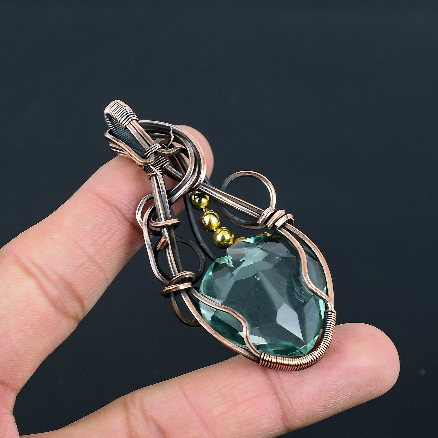 Blue Aquamarine Gemstone Pendant