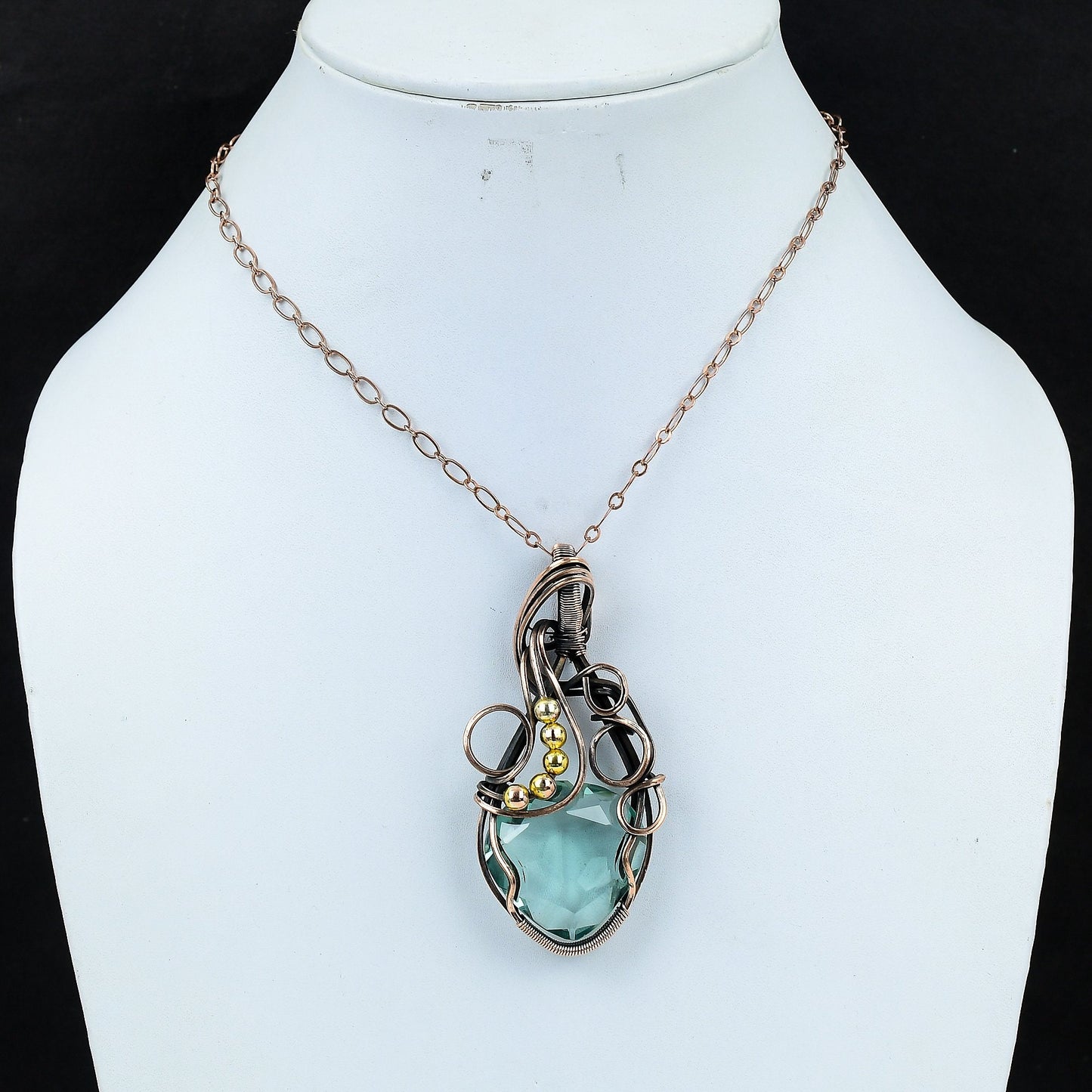 Blue Aquamarine Gemstone Pendant