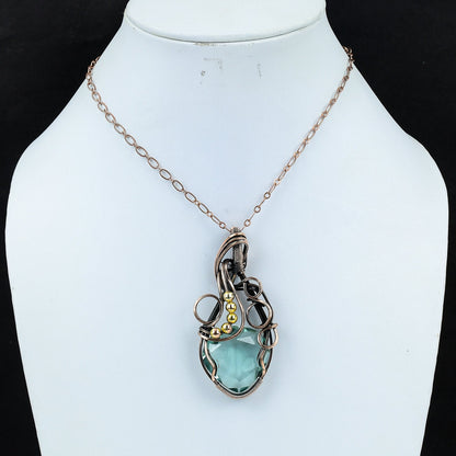 Blue Aquamarine Gemstone Pendant
