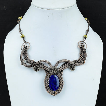 Blue Lapis Lazuli Gemstone Necklace