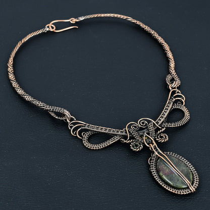 Green Bloodstone Gemstone Pendant