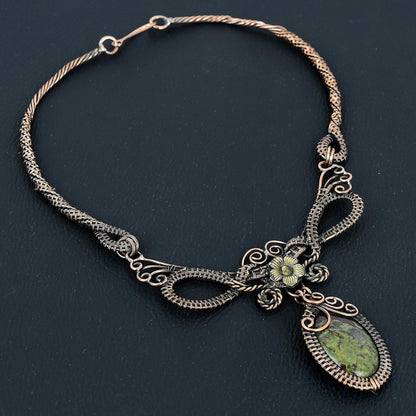 Green Bloodstone Gemstone Pendant