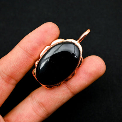 Black Onyx Gemstone Pendant