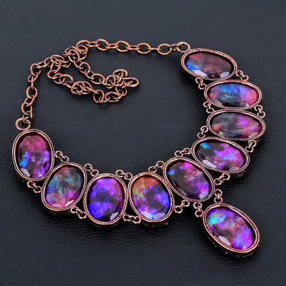 Copper Ammolite Gemstone Necklace