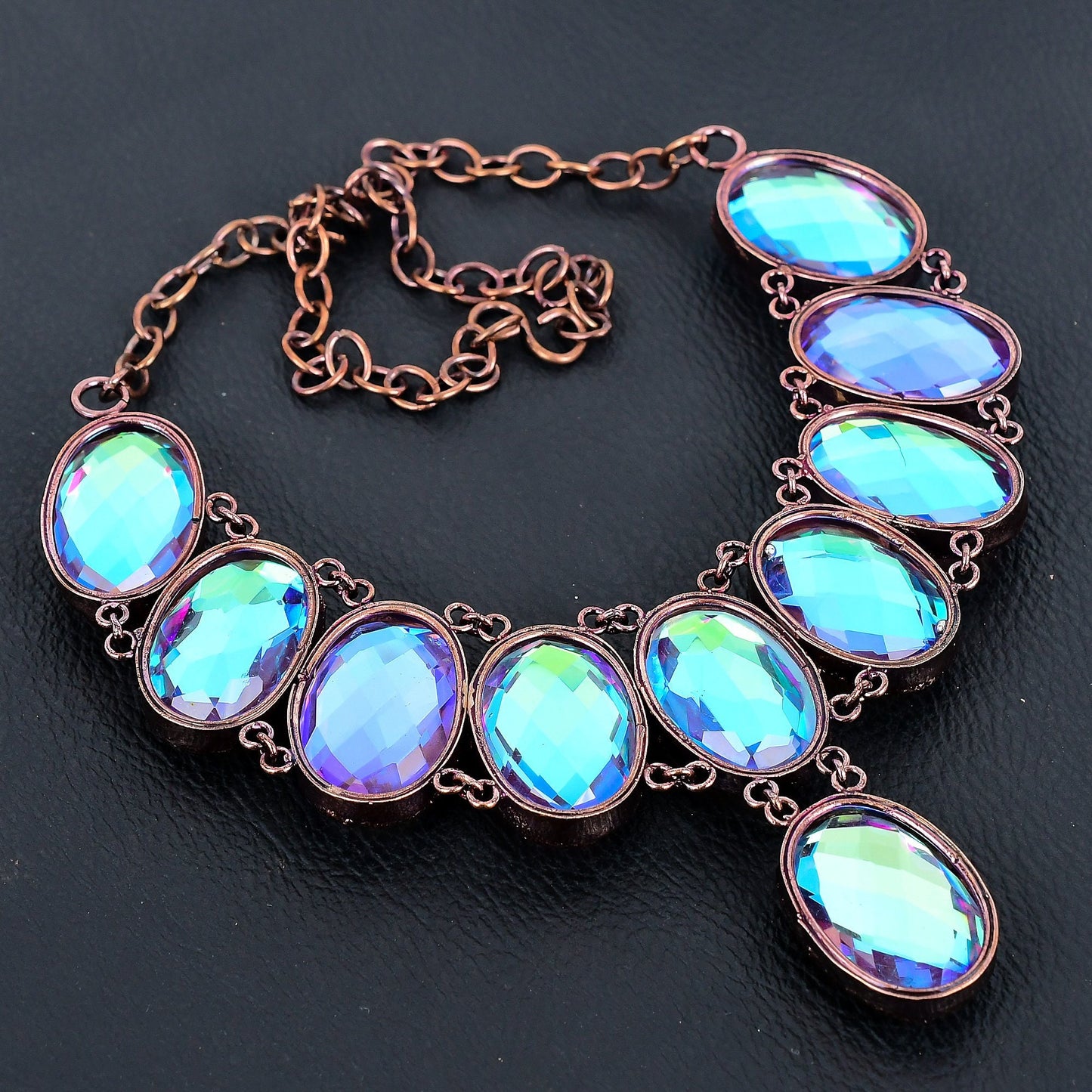 Pink Mystic Topaz Gemstone Necklace