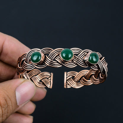 Green Onyx Gemstone Bracelet