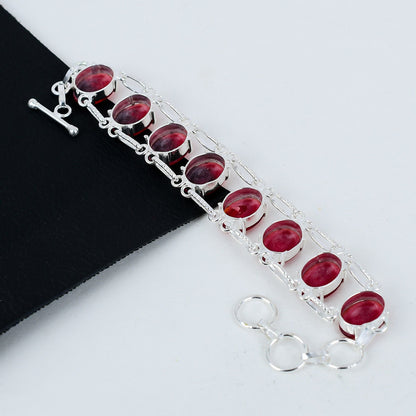 Red Ruby Gemstone Bracelet