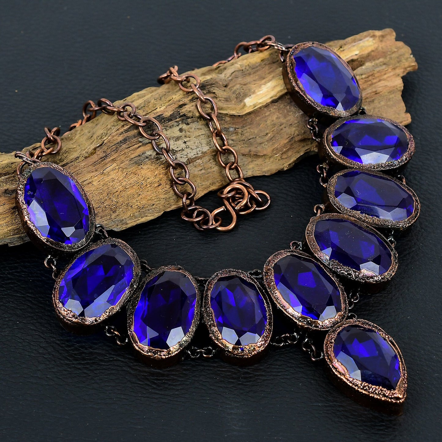 Blue Tanzanite Gemstone Necklace