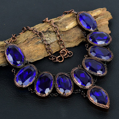 Blue Tanzanite Gemstone Necklace