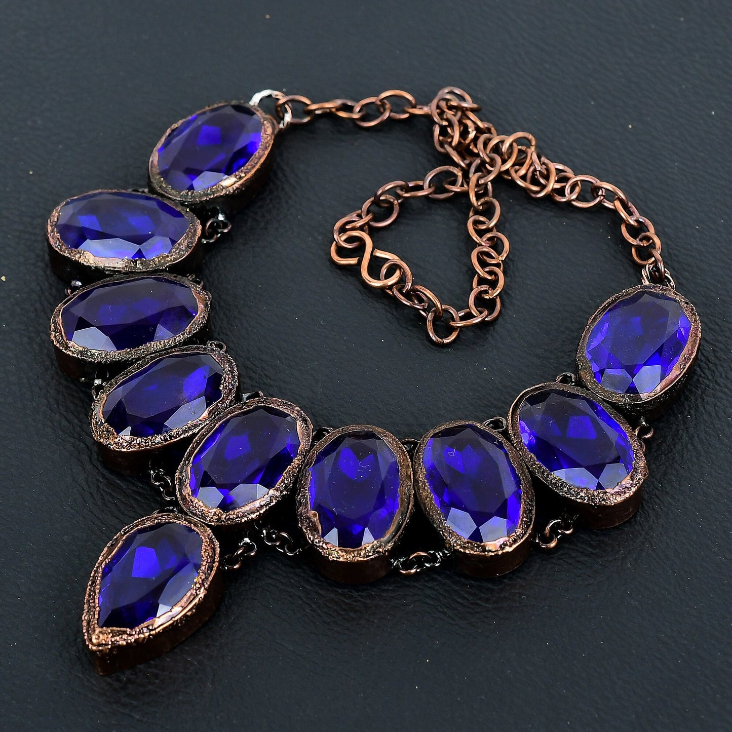 Blue Tanzanite Gemstone Necklace