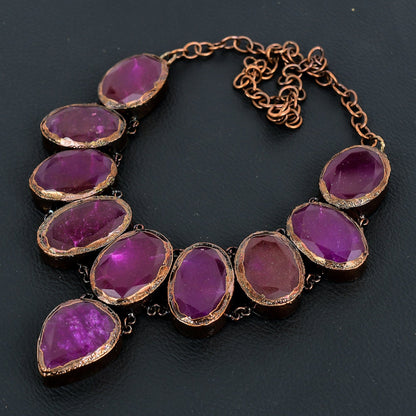 Ruby Red Gemstone Necklace