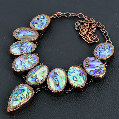 Iridescent Abalone Gemstone Necklace